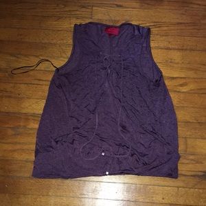 Purple Sleeveless Top